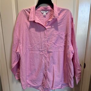 Old Navy Pink Boyfriend Shirt